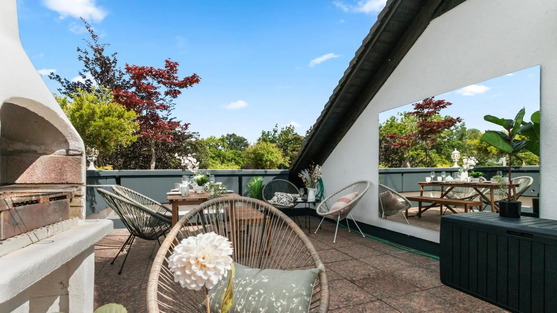 Flatista Homes - Penthouse With Rooftop Gym Munich 0*,